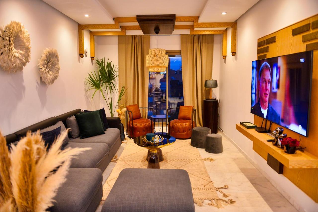 Appartement De Prestige Climatise A L'Hivernage 400M De La Gare Marrakesh Exterior photo